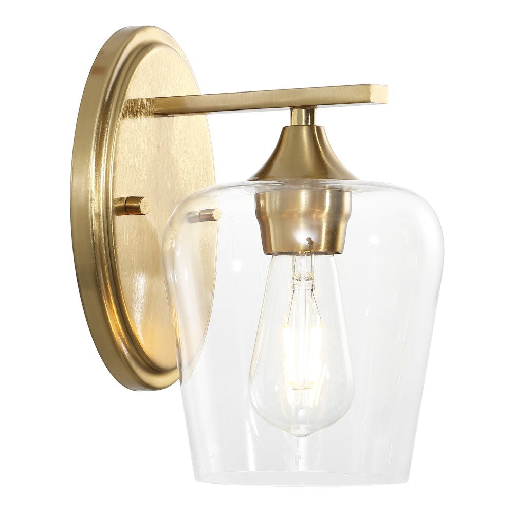 Damon Iron/Glass Cottage Rustic LED Vanity Light