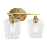 Damon Iron/Glass Cottage Rustic LED Vanity Light