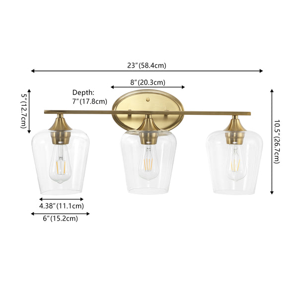 Dimension Image Brass Gold / 3-Light