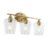 Damon Iron/Glass Cottage Rustic LED Vanity Light