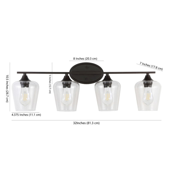 Dimension Image Oil Rubbed Bronze / 4-Light