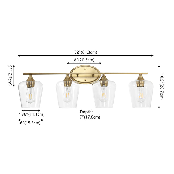 Dimension Image Brass Gold / 4-Light