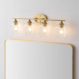 Damon Iron/Glass Cottage Rustic LED Vanity Light
