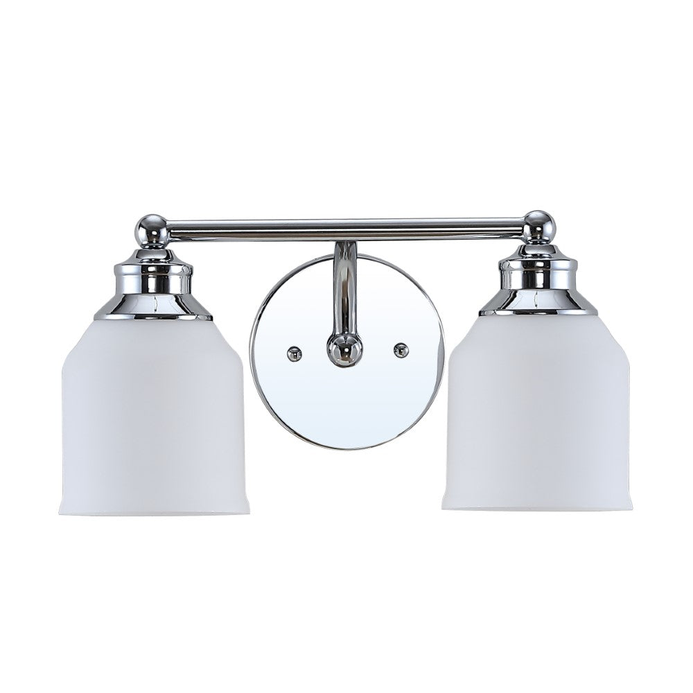 Berkley Iron/Frosted Glass Farmhouse Cottage LED Vanity Light