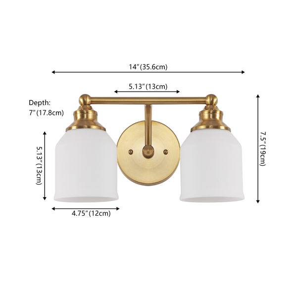 Dimension Image Brass Gold / 2 Light