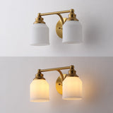 Berkley Iron/Frosted Glass Farmhouse Cottage LED Vanity Light