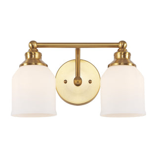 Berkley Iron/Frosted Glass Farmhouse Cottage LED Vanity Light