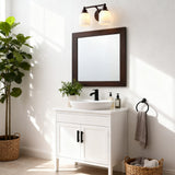 Berkley Iron/Frosted Glass Farmhouse Cottage LED Vanity Light