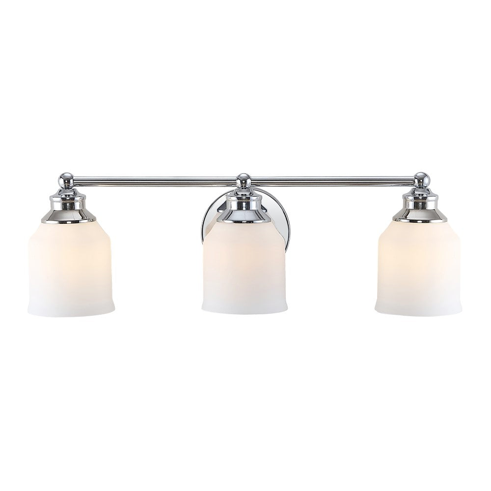 Berkley Iron/Frosted Glass Farmhouse Cottage LED Vanity Light