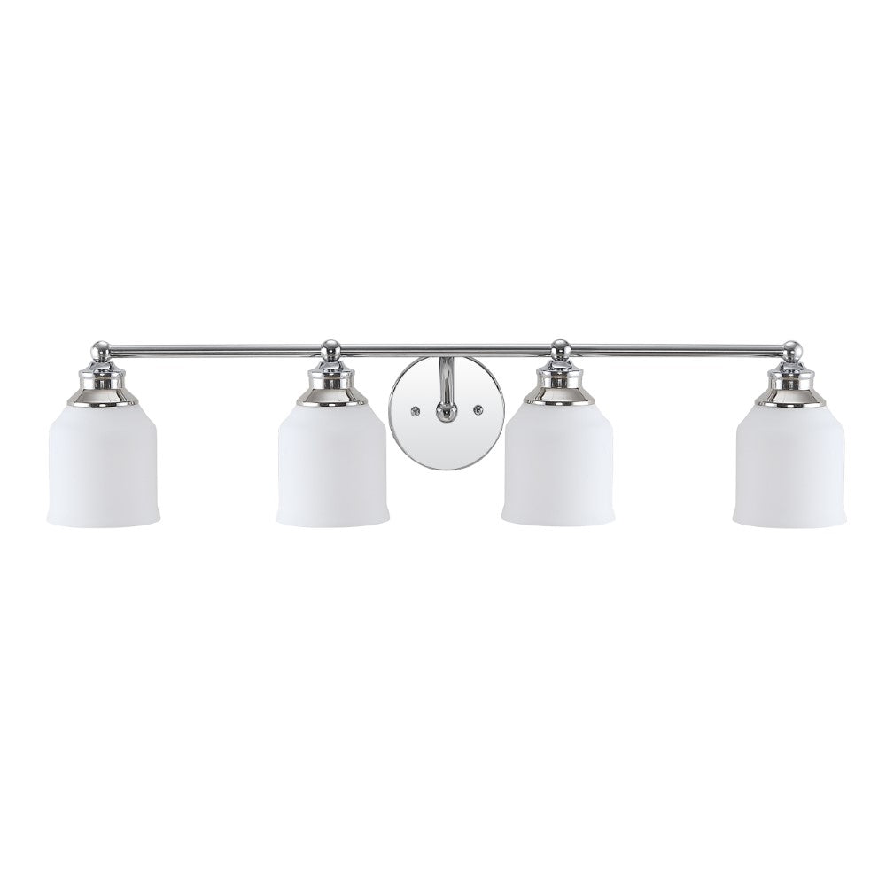 Berkley Iron/Frosted Glass Farmhouse Cottage LED Vanity Light