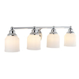Berkley Iron/Frosted Glass Farmhouse Cottage LED Vanity Light