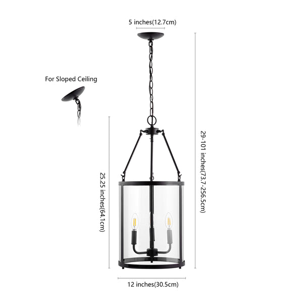 Dimension Image Oil Rubbed Bronze/Clear / 3 Light