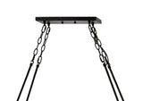Mcguire Ring 33.5" Iron/Seeded Glass Bohemian Cottae LED Chandelier