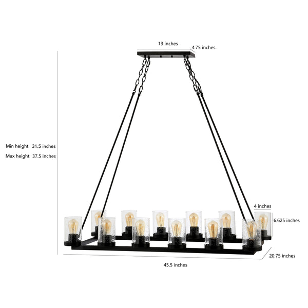 Dimension Image Oil Rubbed Bronze / 12 Light