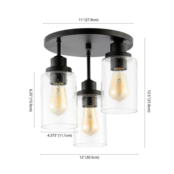 Dimension Image Black/Clear / 3 Light
