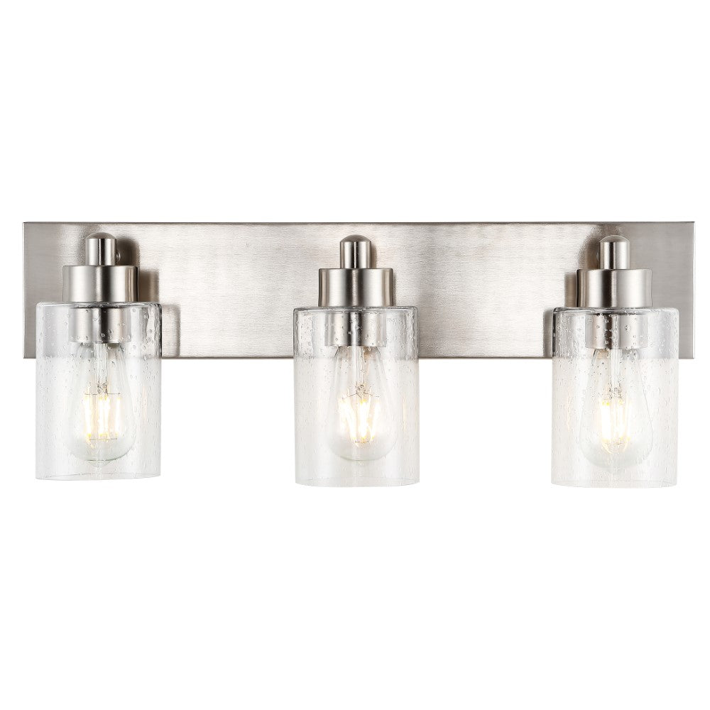 Margaret Seeded Glass/Iron Modern Contemporary LED Vanity Light