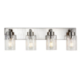 Margaret Seeded Glass/Iron Modern Contemporary LED Vanity Light