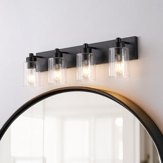 Margaret Seeded Glass/Iron Modern Contemporary LED Vanity Light