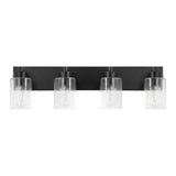 Margaret Seeded Glass/Iron Modern Contemporary LED Vanity Light