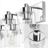 Margaret Seeded Glass/Iron Modern Contemporary LED Vanity Light