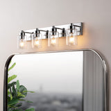 Margaret Seeded Glass/Iron Modern Contemporary LED Vanity Light