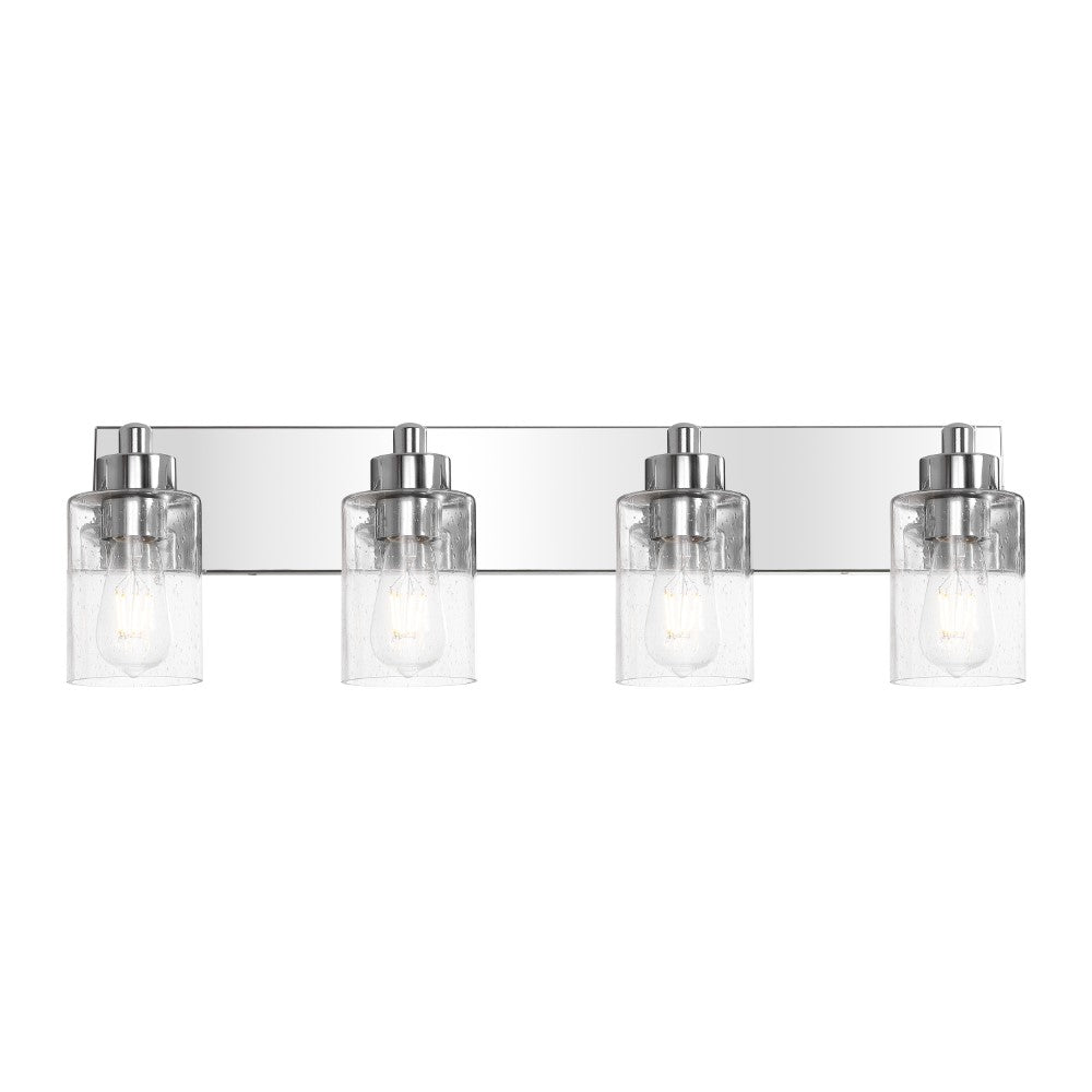 Margaret Seeded Glass/Iron Modern Contemporary LED Vanity Light