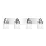 Margaret Seeded Glass/Iron Modern Contemporary LED Vanity Light