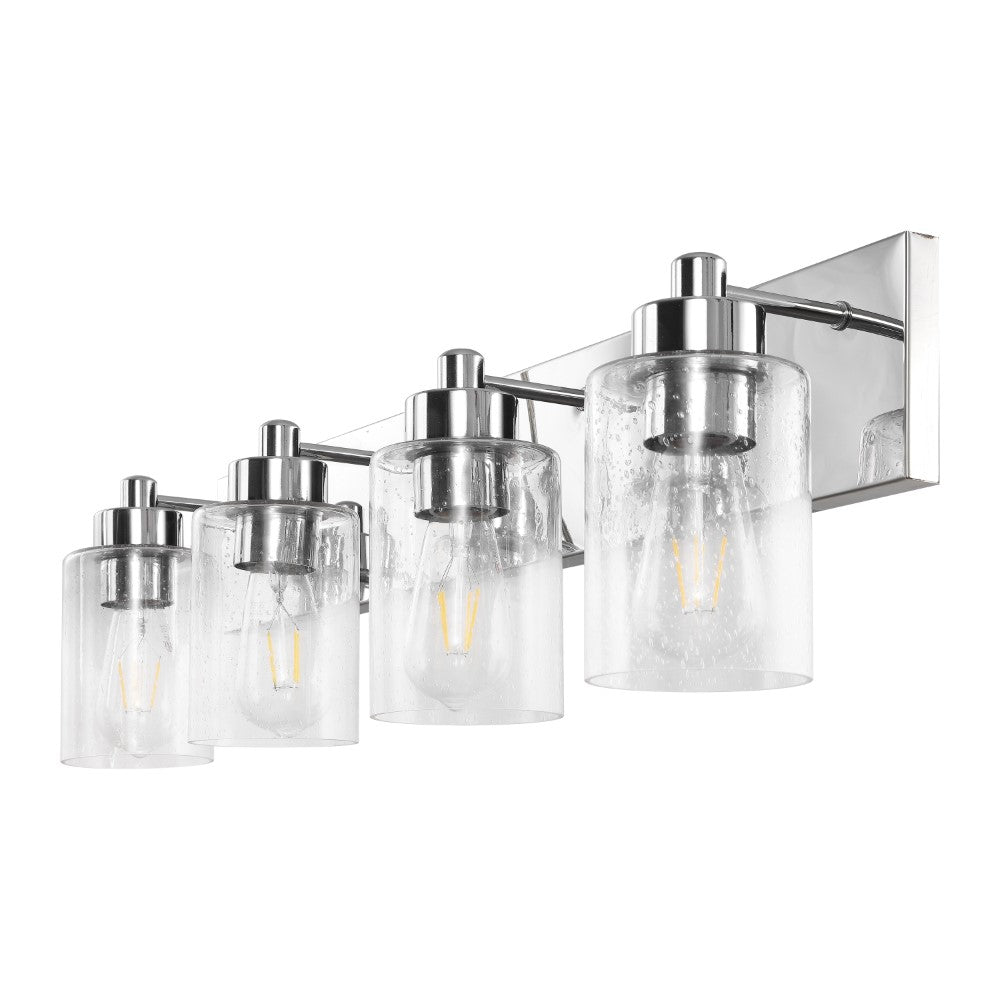 Margaret Seeded Glass/Iron Modern Contemporary LED Vanity Light