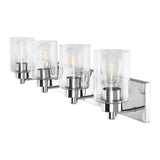 Margaret Seeded Glass/Iron Modern Contemporary LED Vanity Light