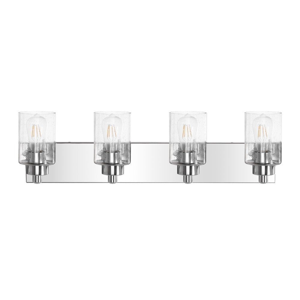 Margaret Seeded Glass/Iron Modern Contemporary LED Vanity Light