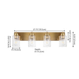 Margaret Seeded Glass/Iron Modern Contemporary LED Vanity Light