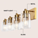 Margaret Seeded Glass/Iron Modern Contemporary LED Vanity Light