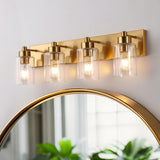 Margaret Seeded Glass/Iron Modern Contemporary LED Vanity Light