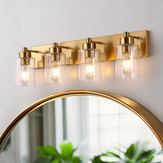 Margaret Seeded Glass/Iron Modern Contemporary LED Vanity Light