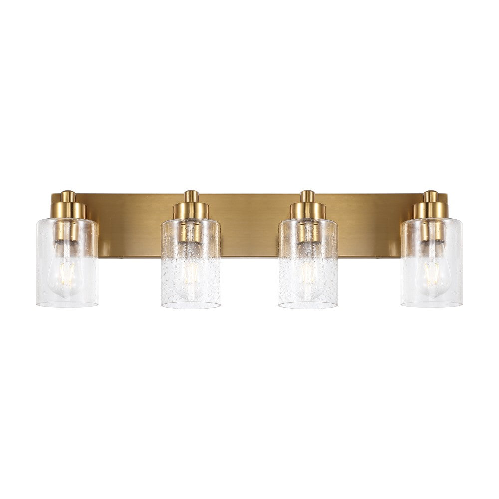 Margaret Seeded Glass/Iron Modern Contemporary LED Vanity Light