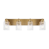 Margaret Seeded Glass/Iron Modern Contemporary LED Vanity Light