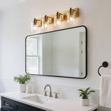 Margaret Seeded Glass/Iron Modern Contemporary LED Vanity Light
