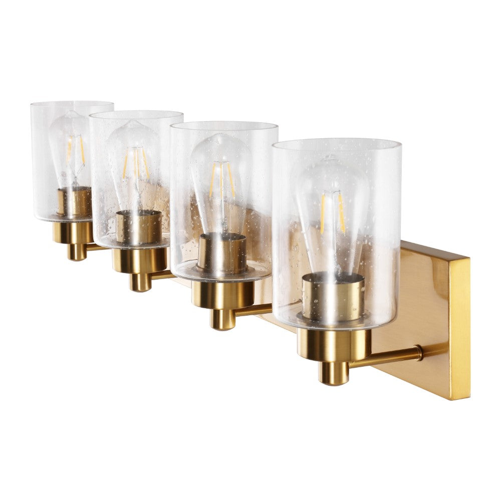 Margaret Seeded Glass/Iron Modern Contemporary LED Vanity Light