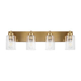 Margaret Seeded Glass/Iron Modern Contemporary LED Vanity Light