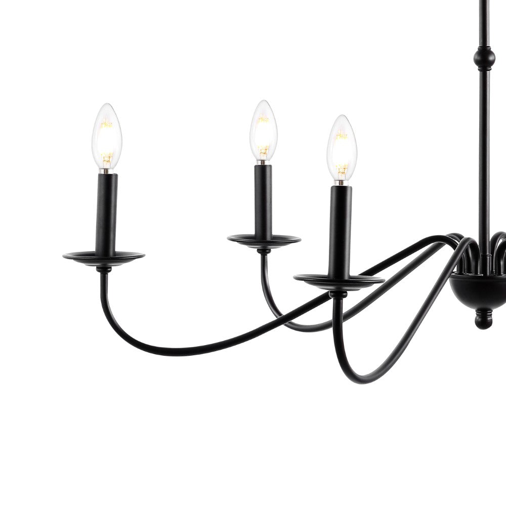 Bernice 34.75" Bohemian Farmhouse Iron LED Chandelier
