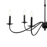 Bernice 34.75" Bohemian Farmhouse Iron LED Chandelier