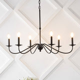 Bernice 34.75" Bohemian Farmhouse Iron LED Chandelier