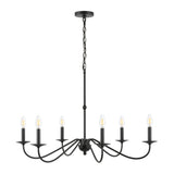 Bernice 34.75" Bohemian Farmhouse Iron LED Chandelier
