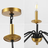 Bernice 34.75" Bohemian Farmhouse Iron LED Chandelier