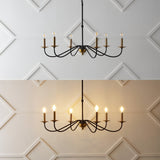 Bernice 34.75" Bohemian Farmhouse Iron LED Chandelier