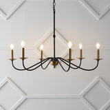 Bernice 34.75" Bohemian Farmhouse Iron LED Chandelier