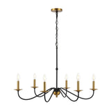 Bernice 34.75" Bohemian Farmhouse Iron LED Chandelier