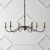 Bernice 34.75" Bohemian Farmhouse Iron LED Chandelier