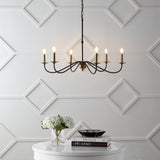Bernice 34.75" Bohemian Farmhouse Iron LED Chandelier