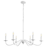 Bernice 34.75" Bohemian Farmhouse Iron LED Chandelier